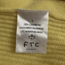 FTC 100% Kaschmir L Gelb