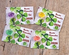 Glücksbringer Schwein Neujahrswünsche Neues Jahr 2026 Gastgeschenk Geschenk