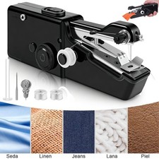 Nähmaschine Elektrische Mini Handnähmaschine Nähen Stitch Tragbar Reise Werkzeug