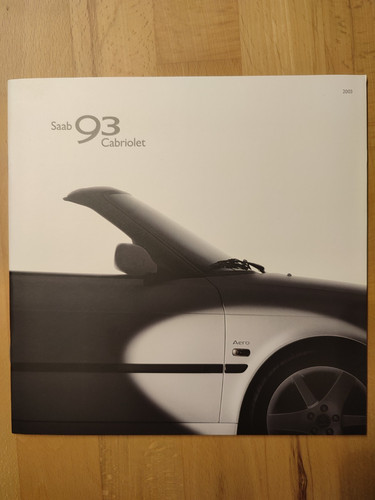 Saab cabriolet prospekt - saab, 93