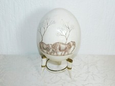 Künstler Straußenei handbemalt „Elefanten“, Ostern, Osterei, Ei!