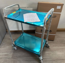 TAUROTRADE Transportwagen Edelstahl Tischwagen 2 Ladeflächen 501-1022 /B