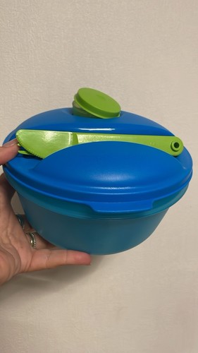 Tupperware salat in - in, blau