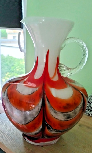 Vintage glasvase farbverlauf - vintage,