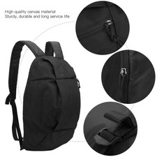 Black Men Women Neutral General Backpack Canvas Lightweight Sports Daily Leisure