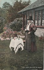 AK  1908 -  Frau mit Zylinder