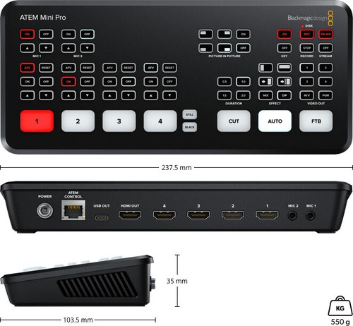 Blackmagic atem mini pro - mini,
