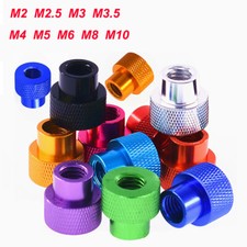 M2-M10 Rändelmuttern Bunt Alu