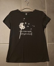 T-Shirt, Gr. 38 / M, schwarz / weiss