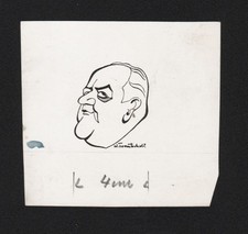 Aribert Wäscher Film Schauspieler actor Portrait Zeichnung Trautschold 1939