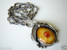 Antik Kette Anhänger 800/925