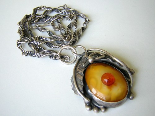 Antik kette anhänger 800 925 - antik,