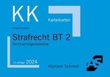 Karteikarten Strafrecht BT 2 |