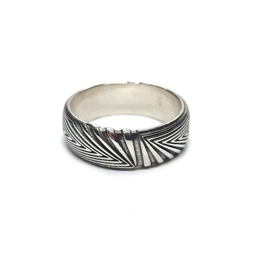 Sterling silber bandring - sterling,