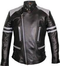 Mens Retro Motorcycle Leather