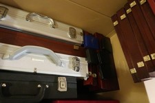 Münzzubehör, große Kiste voll