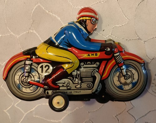 Altes blechspielzeug motorrad - altes,