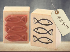 Motivstempel Fische 4x5cm –