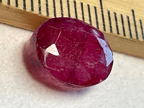 Edelstein rubin rot roh - edelstein,