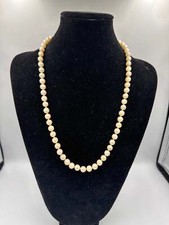 Echte Perlenkette in Weiß mit