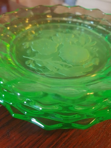 Alte uran glas teller - uran,