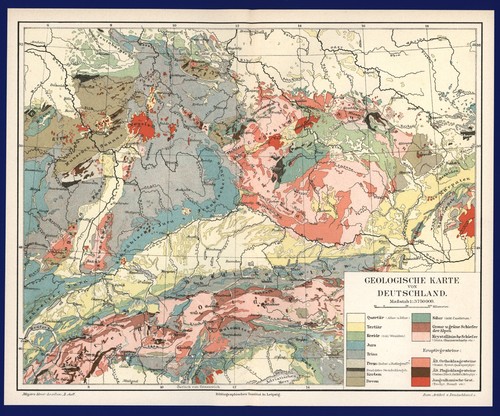 Deutsches reich geologisch - geologisch,