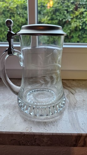 Vintage bierkrug glaskrug - vintage,