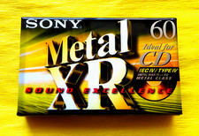 1x SONY METAL-XR 60 Cassette Tape 1999 + OVP + SEALED +