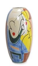 Vase Porzellan mit abstraktem