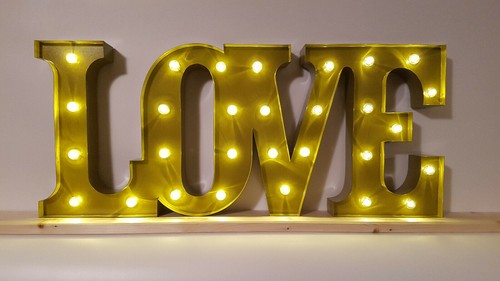 Love led schriftzug - love,