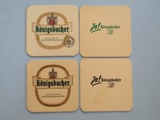 4 Bier Pub BAR Matte Untersetzer ~Konigsbacher~ Koblenz, Deutschland Brewery