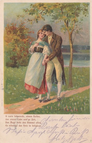 Postkarte jahr 1901 - 1901, in