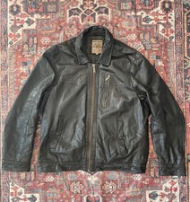 CHEVIGNON BIKER RETRO VINTAGE LEDERJACKE SCHWARZ CASUAL GR. XXL