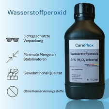Wasserstoffperoxid 3% H2O2 1 Liter DIY Reinigung Bleichmittel Reagenz
