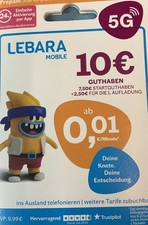 Lebara Prepaid Sim Karten mit