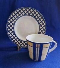 Kaffeetasse Untertasse Ritzenhoff & Breker Flirt  FRENCH Vanilla blau gelb