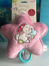 Baby Plüschfigur Nici Spieluhr Stern Hase Till  20 x 20cm Rosa Brahms Lullabby