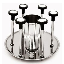 Gläser Becher Ständer Halter Löffel Besteckständer Edelstahl halten Tassen Becher