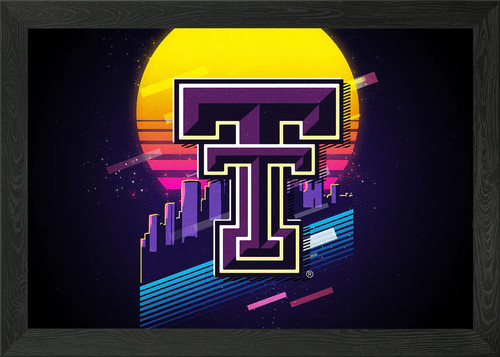Texas tech gerahmtes wandbild - texas,