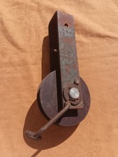 ?️Z51?️ alte Seilwinde Umlenkrolle Holz Flaschenzug  Seilzug 