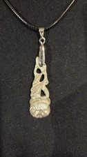 A45 Rosenanhänger  Silber