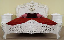 Weiß Doppelbett mit