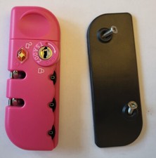 Nachrüst Set TSA Kofferschloss Gepäck Zahlen Schloss USA Reise Pink