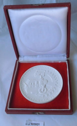 Ddr porzellan medaille veb - ddr,