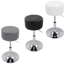 Schminkhocker Sitzhocker Polsterhocker höhenverstellbar Kunstleder#2621