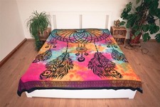 Wandtuch Traumfänger bunt Wandteppich Goa Indien Wandbehang Tapisserie