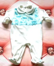 EMC Nicki Samt Strampler New Born Baby Mädchen Satin Schleife Strass Gr. 62 3 m