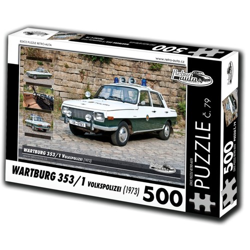 Retro auta puzzle - puzzle, nr.