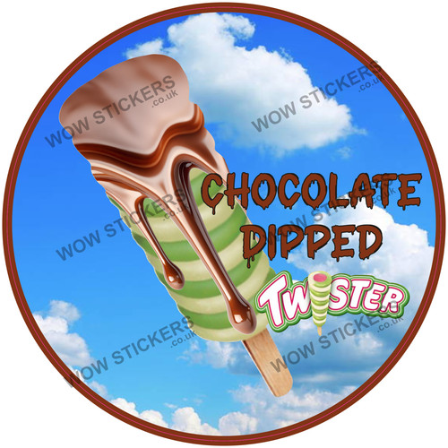 Eiswagen aufkleber chocolate - eiswagen,
