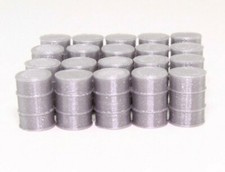 Ladegut H0 Fässer Ölfässer silber 20 Stück bahnwaren